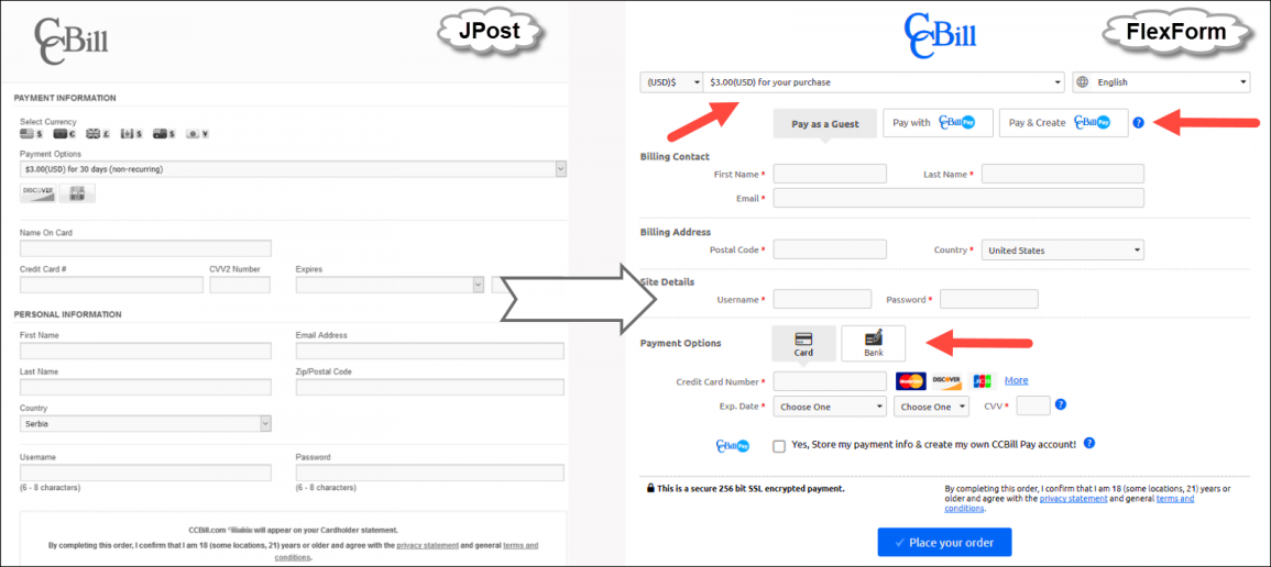 Jpost vs Flexform UI