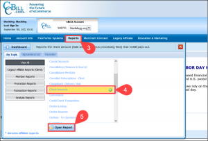 Check Amounts Report - CCBill Doc