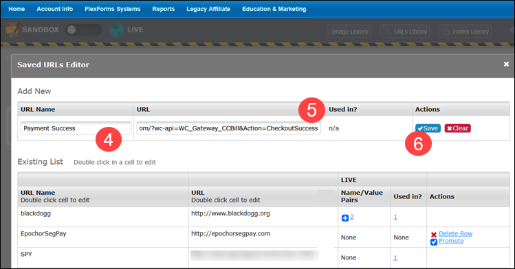 Adding an Approval URL for WooCommerce.