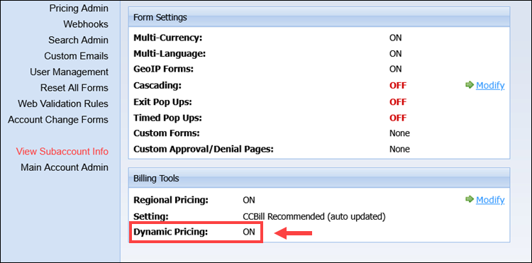 Billing tools and Dynamic Pricing.