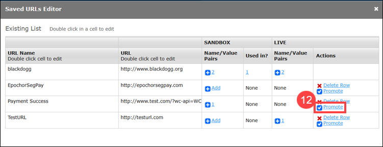 Promote approval URL for WooCommerce.