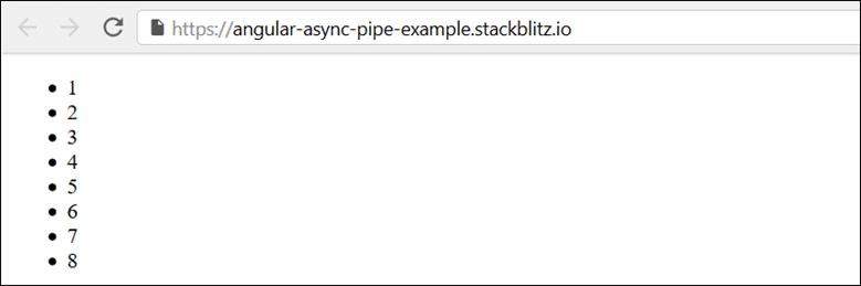 Angular async pipe example