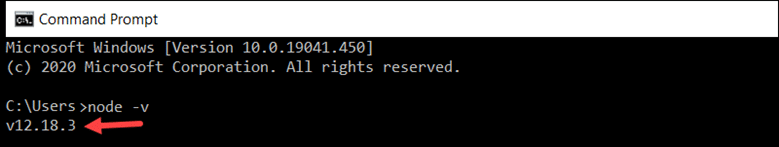 Command prompt installation confirmation