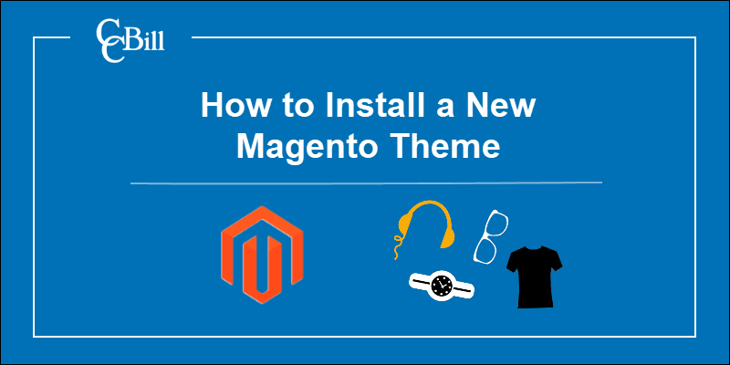 Magento logo with store items.