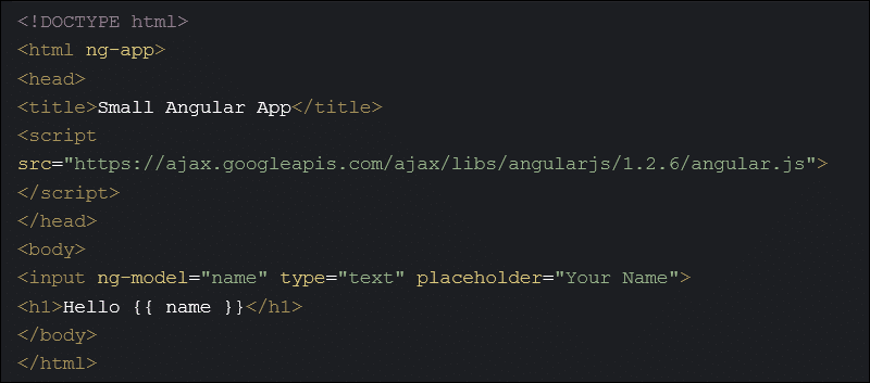 Example of Angular app written in JavaScript.