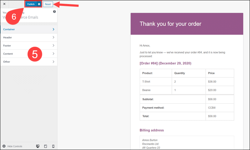 Customize and preview emails with Decorator WooCommerce Email Customizer.