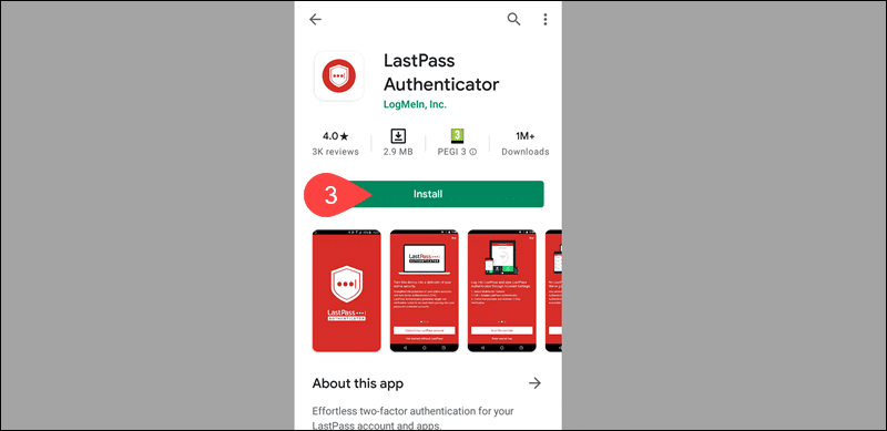 Instal the LastPass authenticatior on phone.