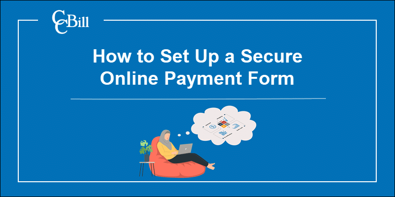 A customer selecting a payment method on a secure payment form.