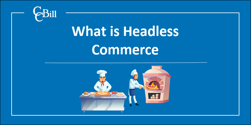 The spearation of backend and frontend services typical for headless commerce.