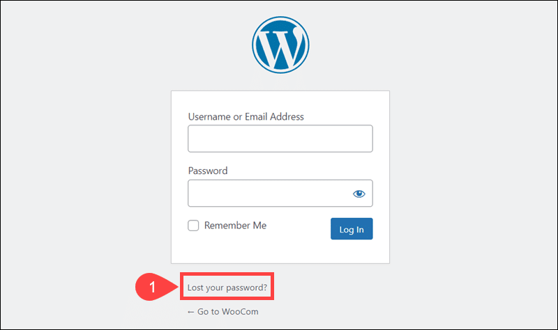 The Lost your password feature in WordPress.