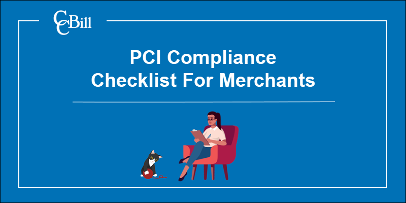 Merchant reviewing PCI compliance checklist.