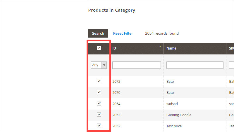 Adding products to a product category in Magento 2.