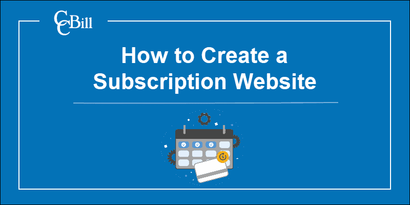 How to create a subscription website.