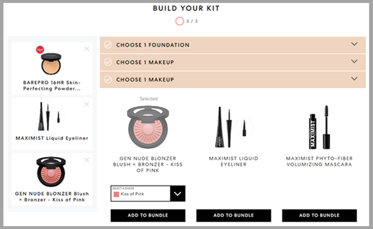 bare minerals bundle example