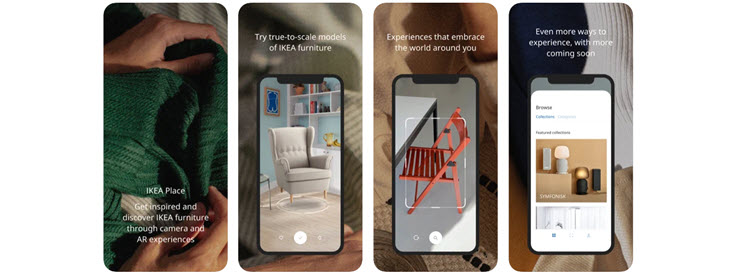 IKEA Place as an example of how augmented reality can be used for ecommerce.