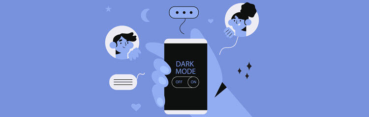 Dark mode as an ecommerce design trend.
