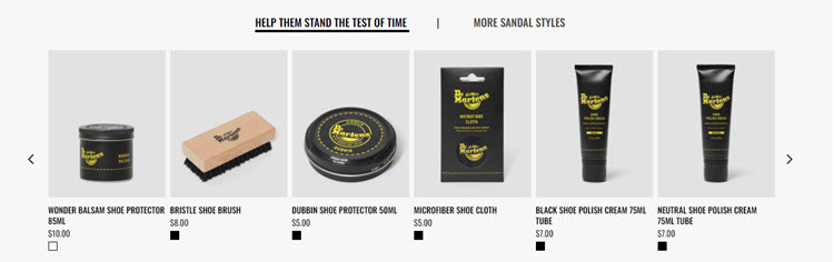 Dr. Marten's implementing ecommerce personalization in product pages.