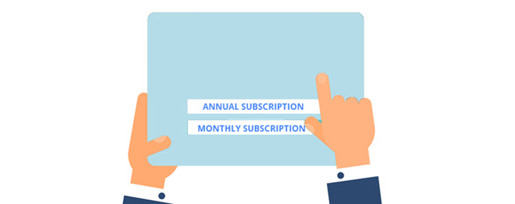 how to use annual subscriptions and monthly subscriptions together