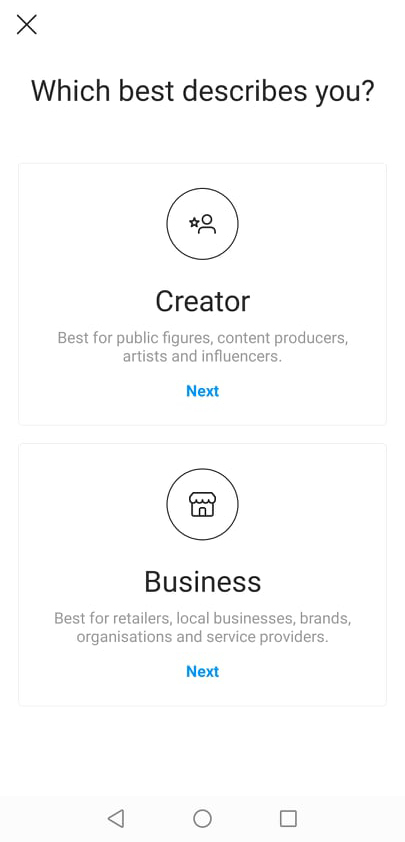 Instagram Business Account Setup Step 4