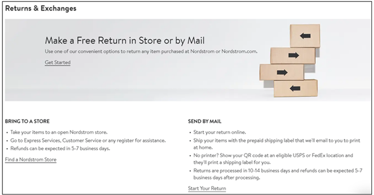 nordstrom return policy