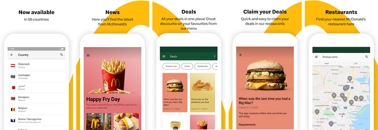 Example of how McDonald's uses omnichannel marketing to increase sales.