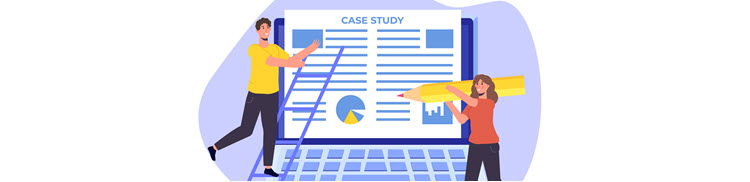 Writing and sharing case studies to acquire leads and increase B2B sales.